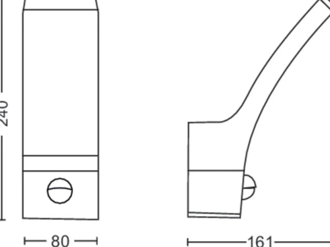 Philips Splay vegglampe utendørs IP44 12W LED m/sensor - Antrasitt