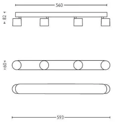 Philips Star Warmglow 4 LED-spot dimbar - Hvit