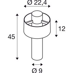 Photoni pullert 45 cm IP65