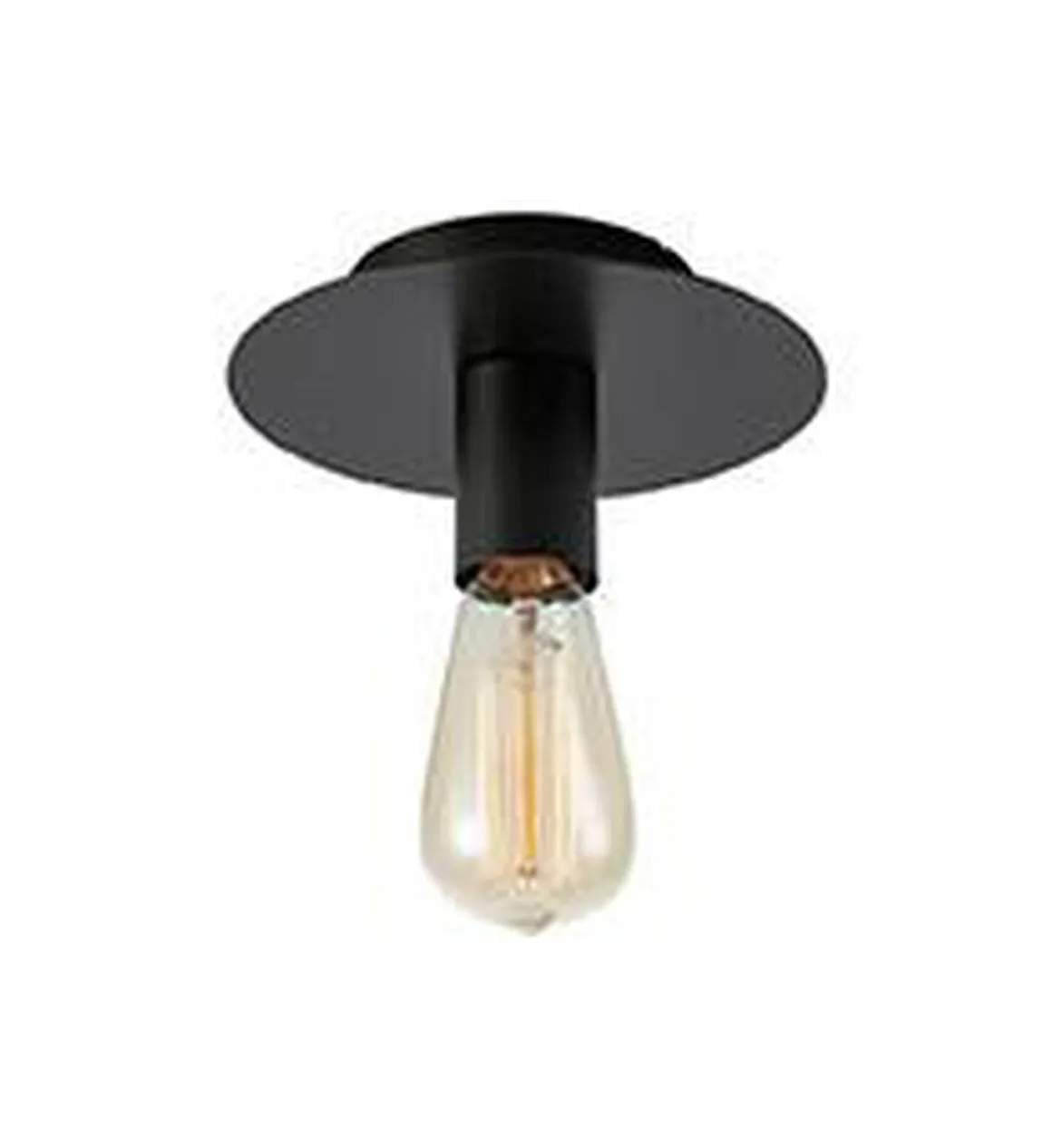 Piatto taklampe - Svart - Svart