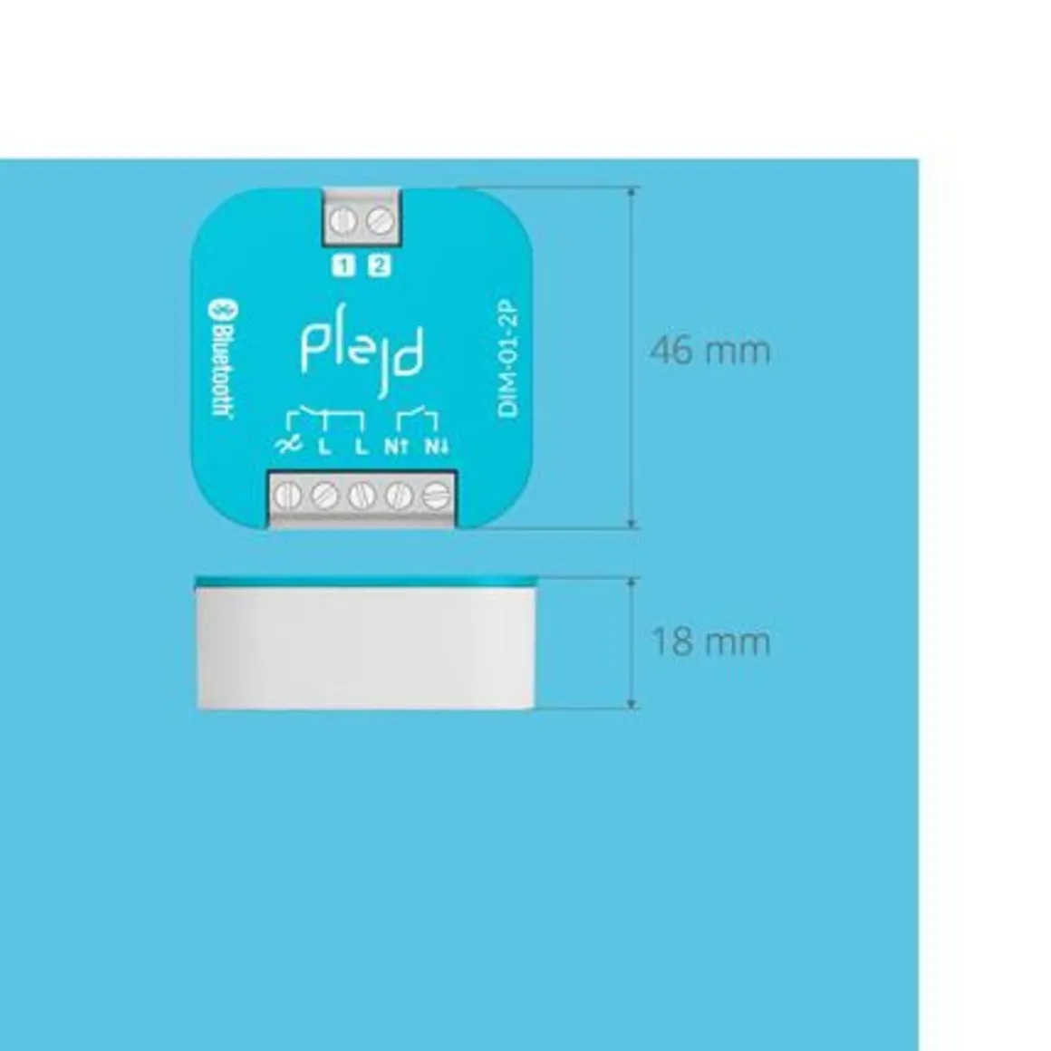 Plejd dimmer 1-2pol 300VA Bluetooth DIM-01-2P