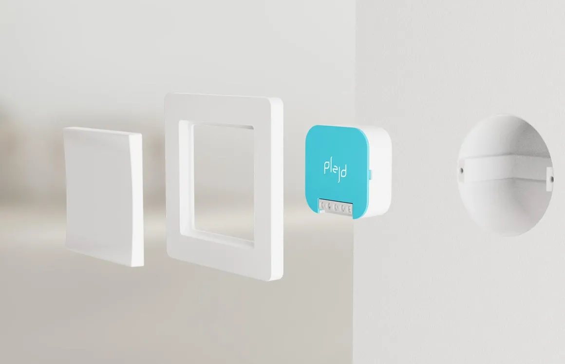 Plejd Relé Bryteraktuator 1-2pol, 13A, mesh, BT - REL-01-2P