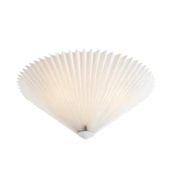 Plisado taklampe 50 - Hvit