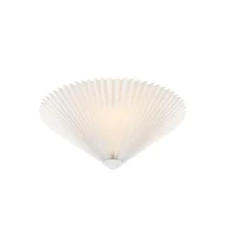 Plisado taklampe 42 - Hvit