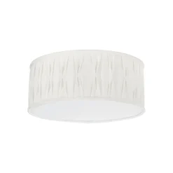 Plissè taklampe 45 - Hvit