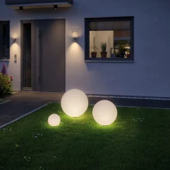 Plug & Shine Globe 20 cm 2,8W 3000 Kelvin IP67 - Med jordspyd