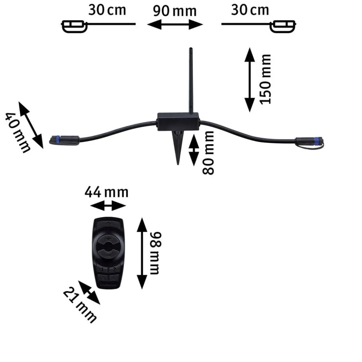 Plug & Shine Kontroller - Med fjernkontroll