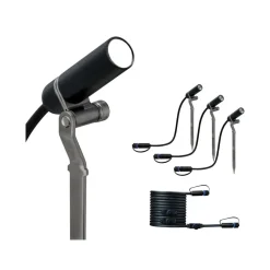 Plug & Shine Platini spot med spyd 2W 3000 Kelvin IP65 - 3 pakning