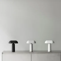 Porta bordlampe - Grå