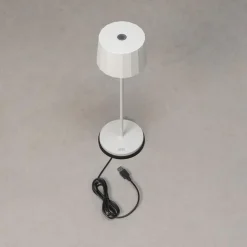 Positano bordlampe oppladbar utendørs IP54 - Hvit