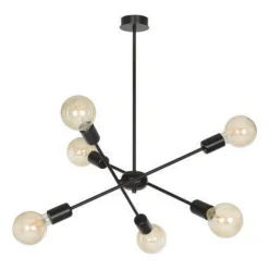 Proton takpendel 6 lys - Svart