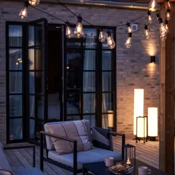 Pullert Sylinder 54 cm 6W - Garden24 - Svart