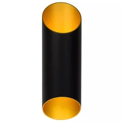Quirijn vegglampe opp/ned innendørs - Svart/Matt gullfarget