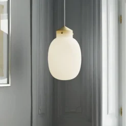 Raito takpendel 22 oval - Opal hvit