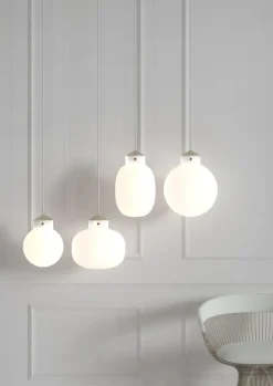 Raito takpendel 30 rund - Opal hvit