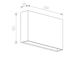 Rapido K1 vegglampe utendørs ned IP65 7W LED 3000K Dimbar - Hvit