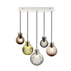 Rav Krystallkuler 5 stk - Hvit Baldakin