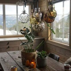 Rav Krystallkuler 7 stk - Sort Baldakin