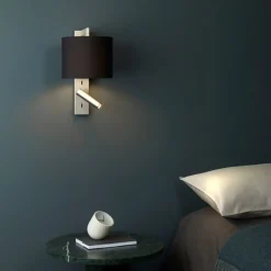 Ravello LED Reader vegglampe rund skjerm