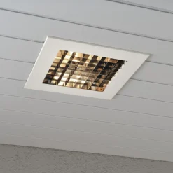 Recess taklampe utendørs IP44 6W - Matt hvit