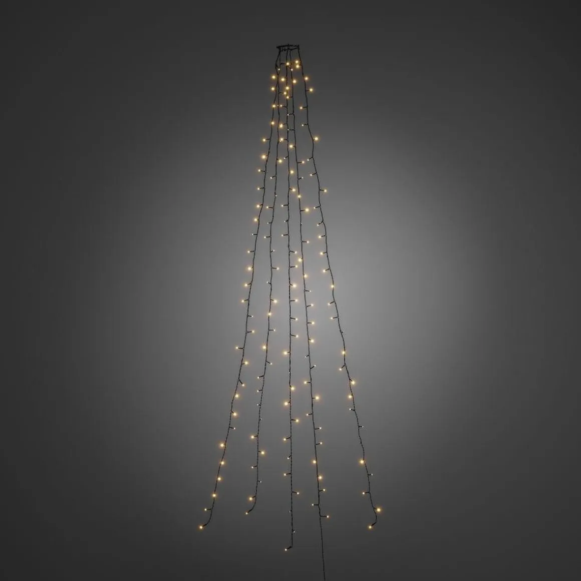 Ring slynge for juletre 5x50 LED 300 cm - Amber