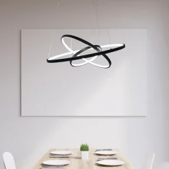 Ringo 50/70/90cm takpendel 65W LED dimbar 2700K - Svart