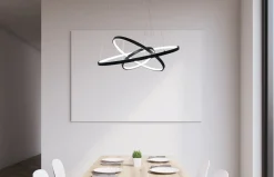 Ringo 50/70/90cm takpendel 65W LED dimbar 2700K - Svart