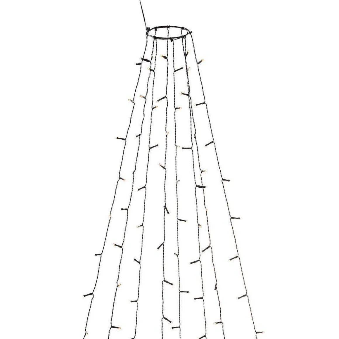 Ringslynge 8x50 LED lys 4 meter utendørs med funklefunksjon IP44 - Amber
