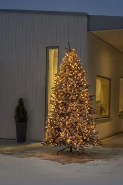 Ringslynge 8x50 LED lys 4 meter utendørs med funklefunksjon IP44 - Amber