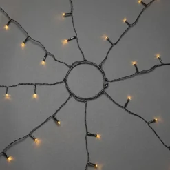 Ringslynge 8x50 LED lys 4 meter utendørs med funklefunksjon IP44 - Amber