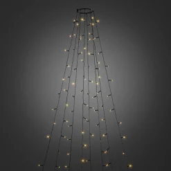 Ringslynge 8x50 LED lys 4 meter utendørs med funklefunksjon IP44 - Amber