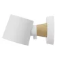 Rise vegglampe for fast installasjon - Hvit