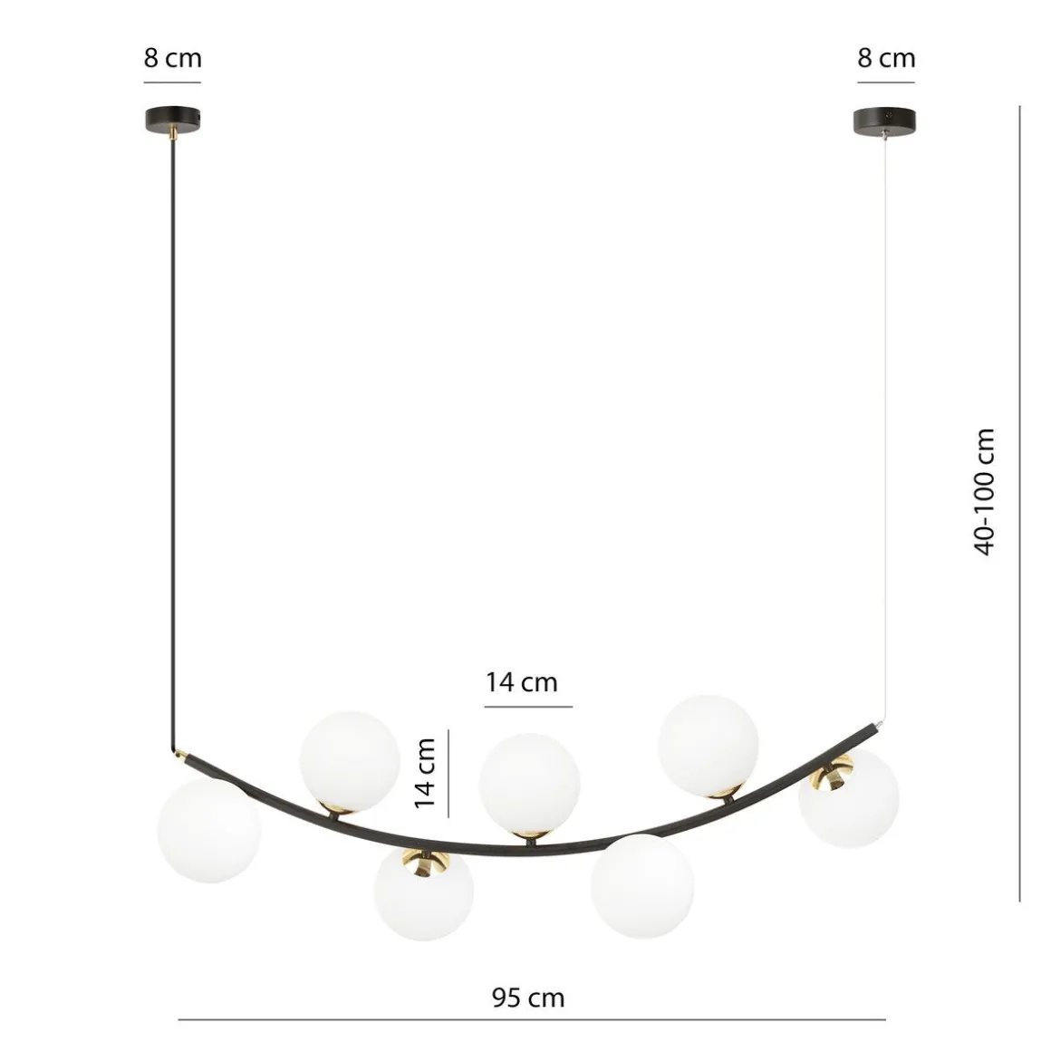 Ritz takpendel 7-lys