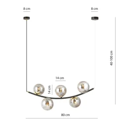 Ritz takpendel 5-lys