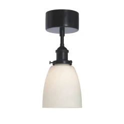 Rock taklampe - Svart/Opal
