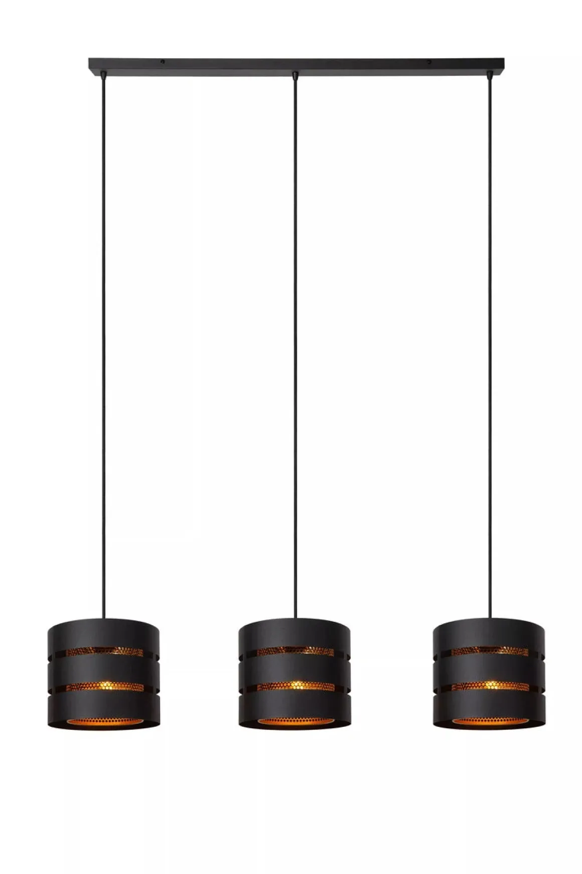 Rosas takpendel 3-lys