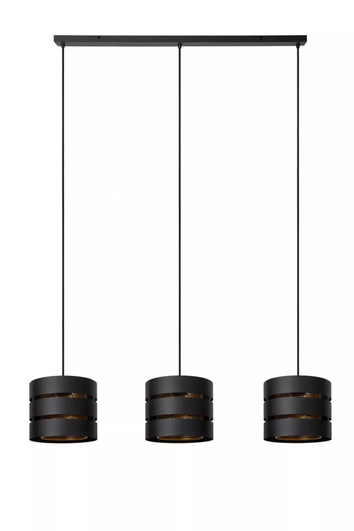 Rosas takpendel 3-lys