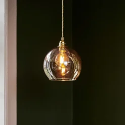 Rowan takpendel 22 cm Golden Smoke/gull