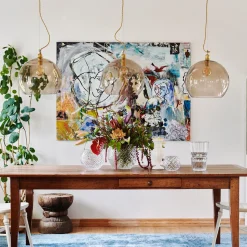 Rowan takpendel 39 cm Kastanjebrun/gull