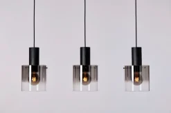 Roxy takpendel skinne 3 stk 20 cm - Røykfarget