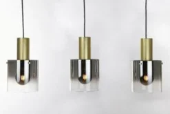 Roxy takpendel skinne 3 stk 20 cm - Messing/Røykfarget