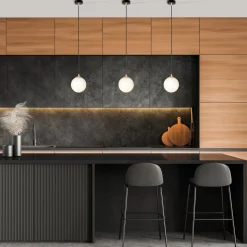 Royal takpendel - Svart/Opal/Gullfarget