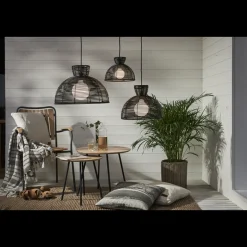 Runde utendørs lampeskjerm 47 cm IP44 - Svart