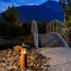 Rusty rund pullert 40 cm IP55