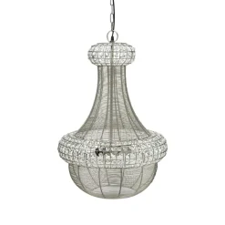 Saba taklampe 51 cm - Sølv