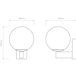 Sagara Vegglampe IP44