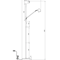 Sandnes enkel gulvlampe