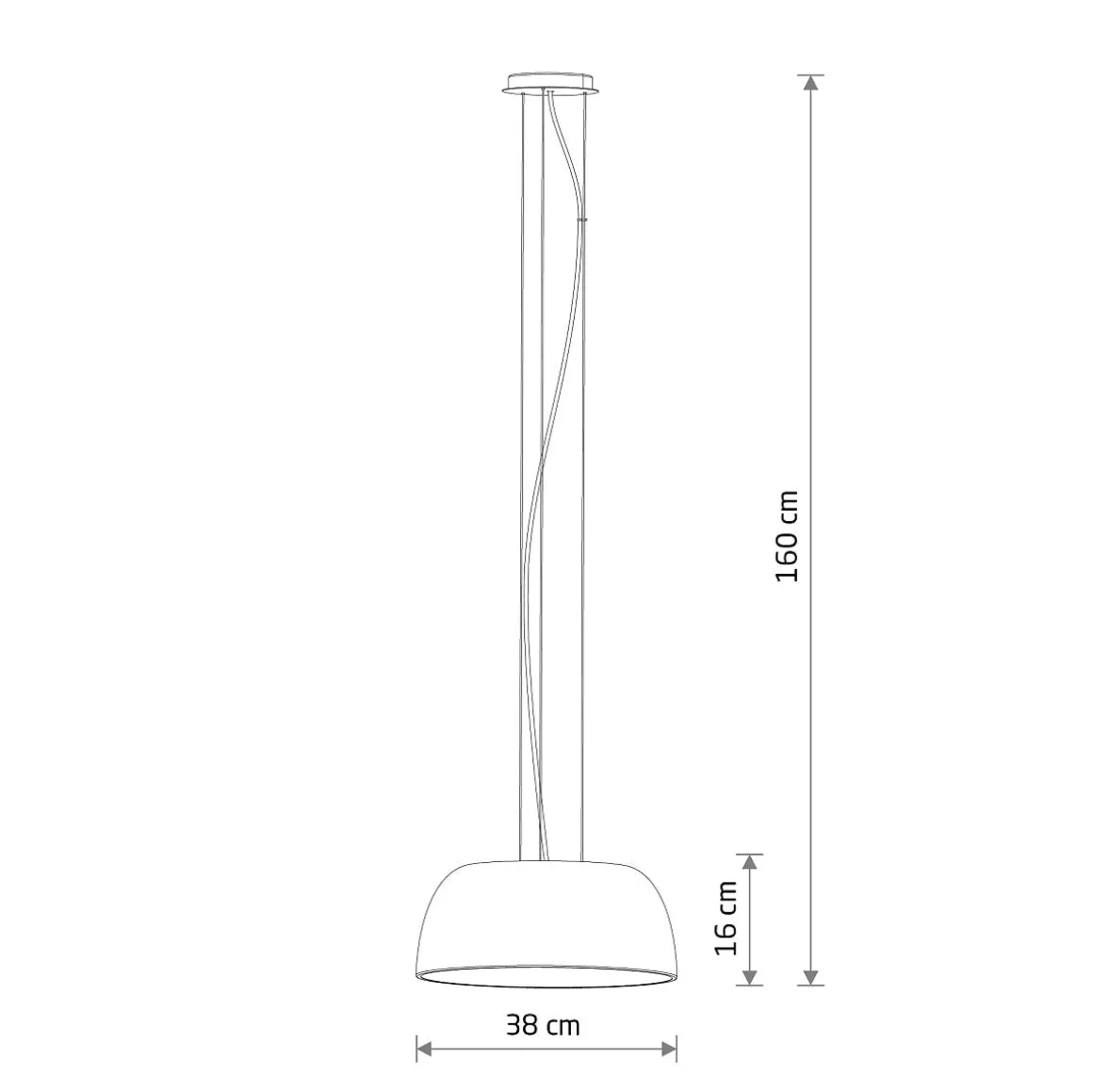 Satellite takpendel 38 cm