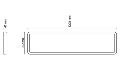 Sense Surface 1200 takarmatur 29W 4000K IP20 IK10 Dimbar - Hvit