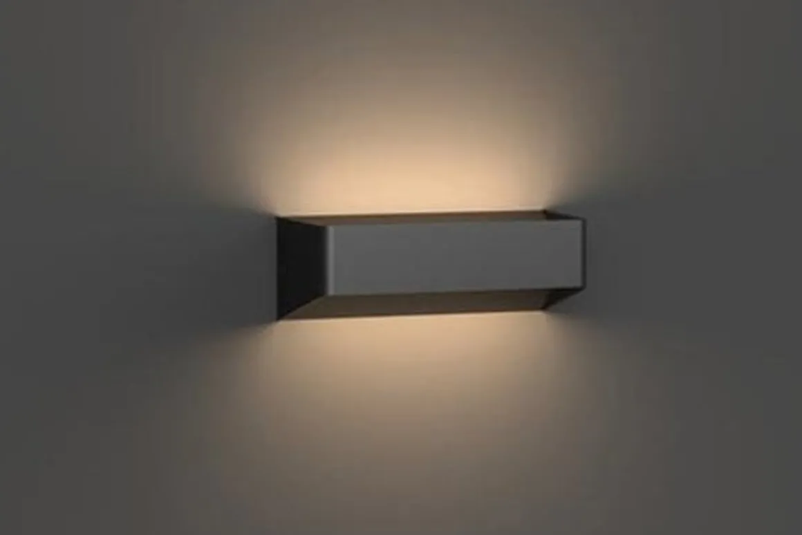 Søgne xl vegglampe opp/ned utendørs IP54 18W 3000K - Svart